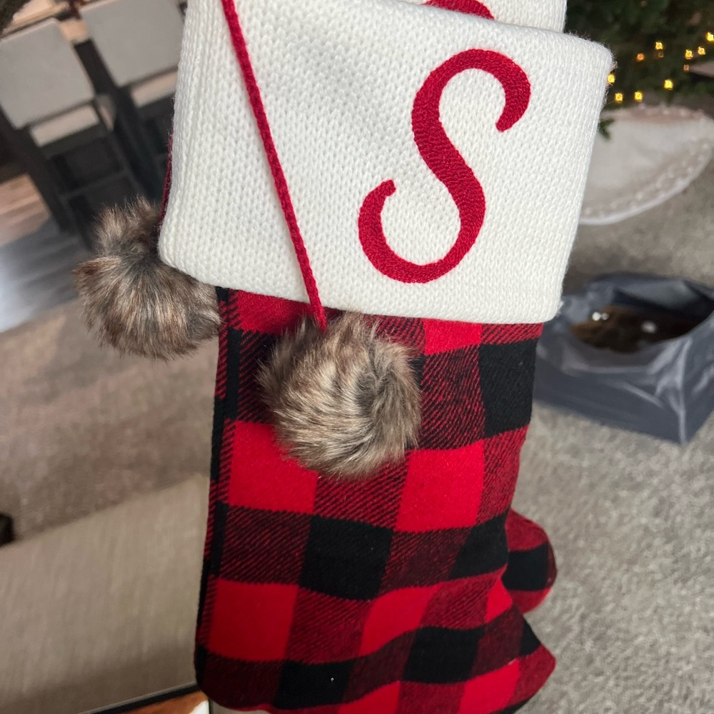 Red and Black Plaid Christmas Stocking